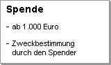 Engagement als Spender