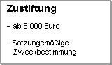 Engagement als Zustifter